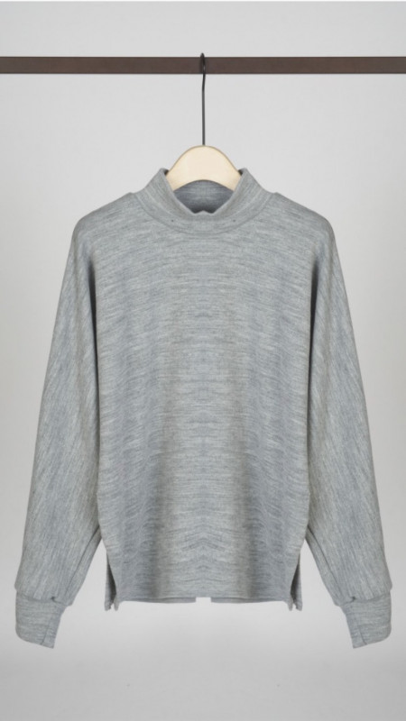 Sweater de Malha - Cinza